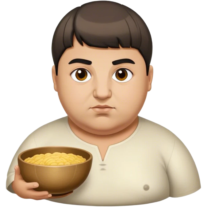 Fat Armenian oligarch with bowl haircut emoji
