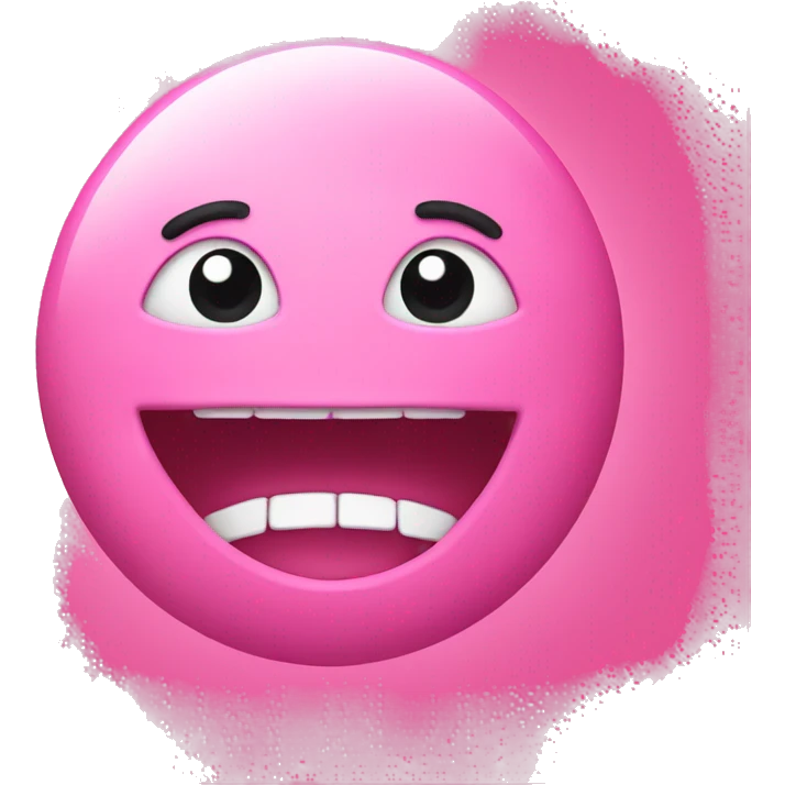 Pink colored eat  emoji