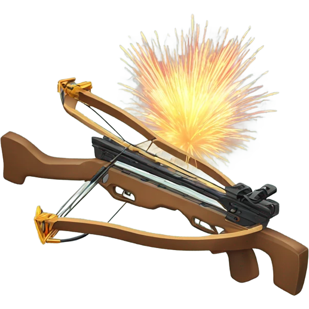 Crossbow of fireworks emoji