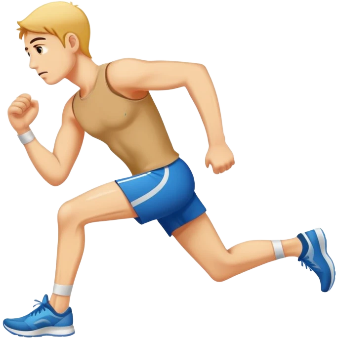 Runner clutching painful achilles tendon emoji