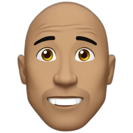 THE ROCK eat nuts and dans emoji
