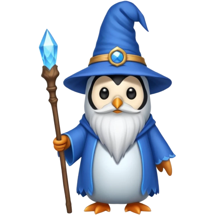 Penguin Wizard emoji