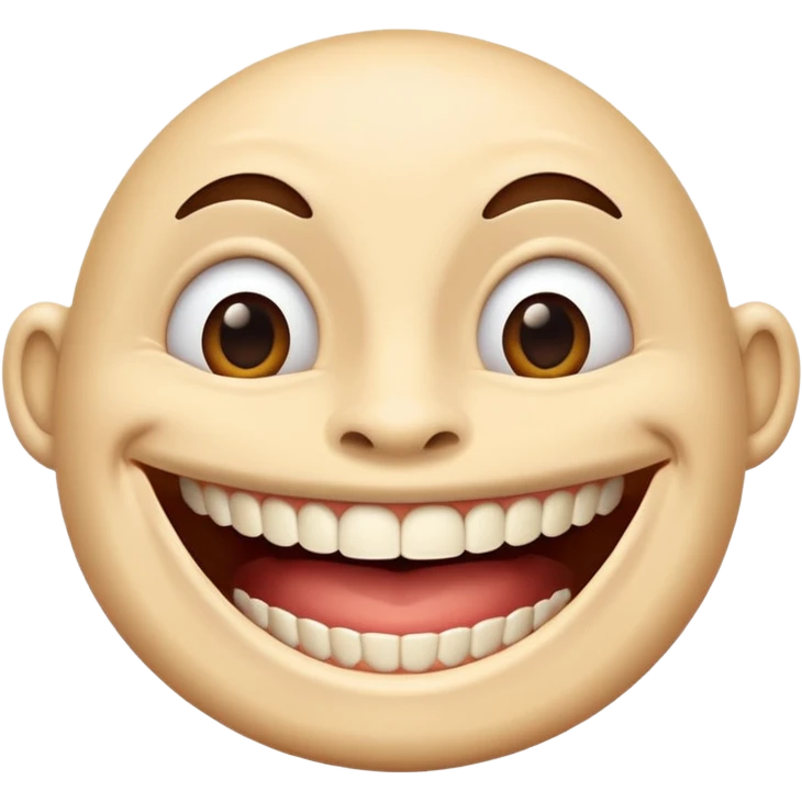 Human with an Giant mouth emoji