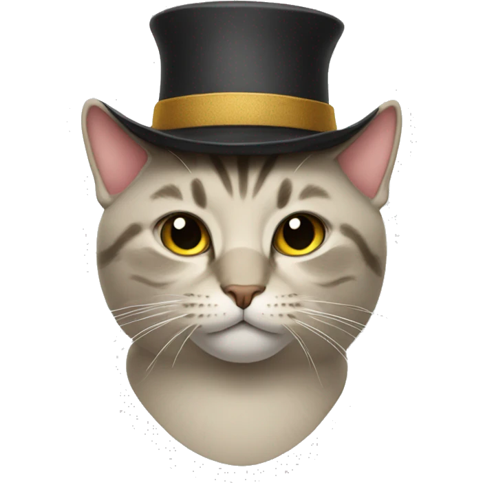 Cat with a hat emoji