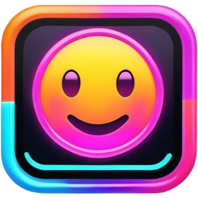 neon program code emoji