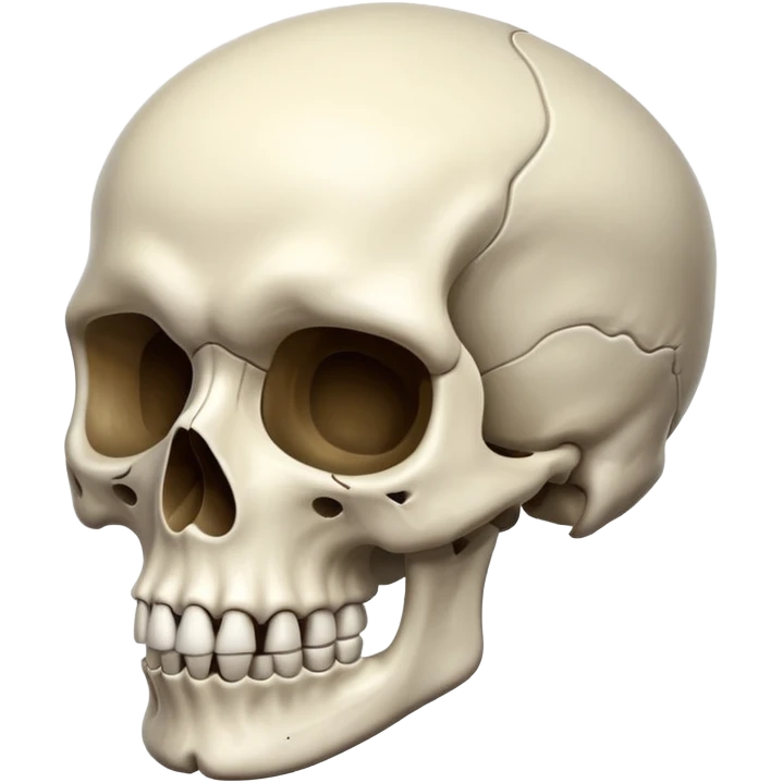 Create a skull ☠️ but without the crossbones emoji