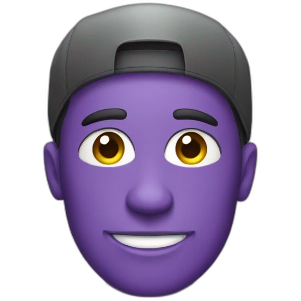 purple face car mechanic emoji