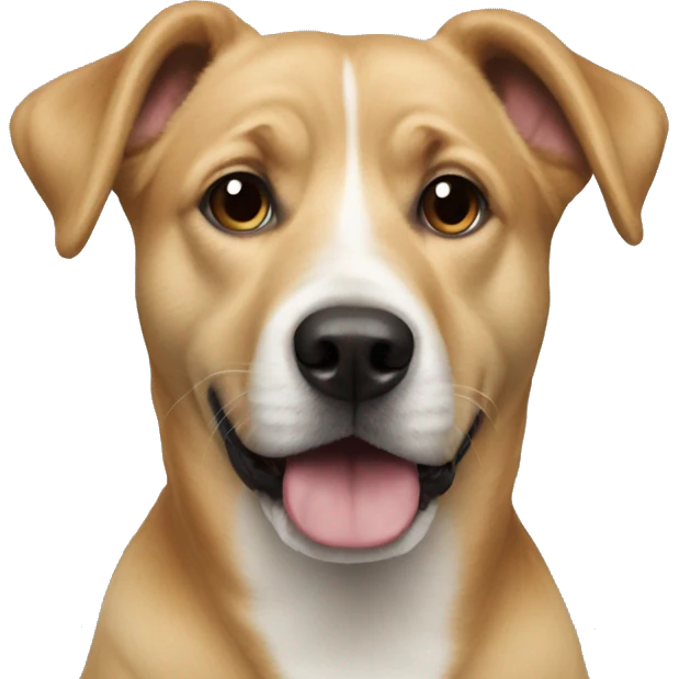 realistic dog photo focus emoji
