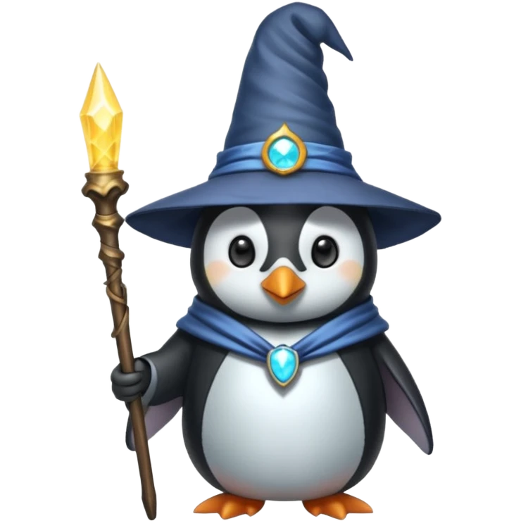 Penguin Wizard emoji