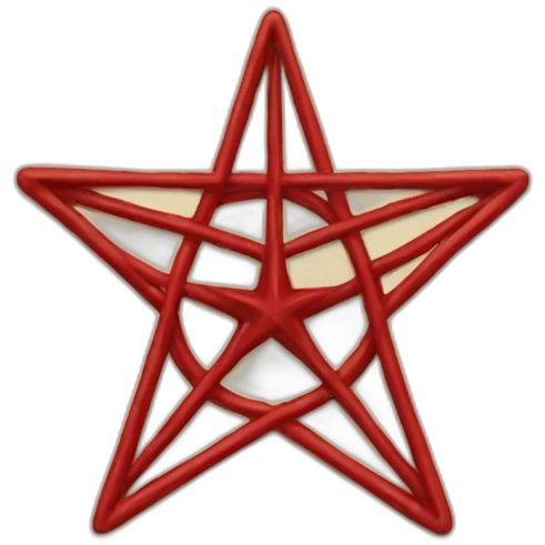 red pentacle emoji