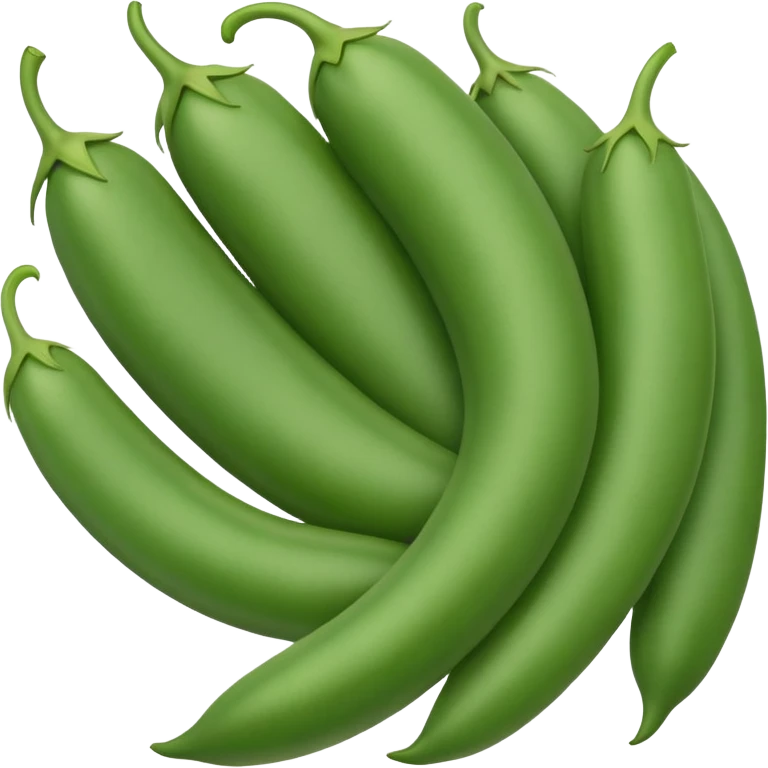 Green bean with a gay emoji