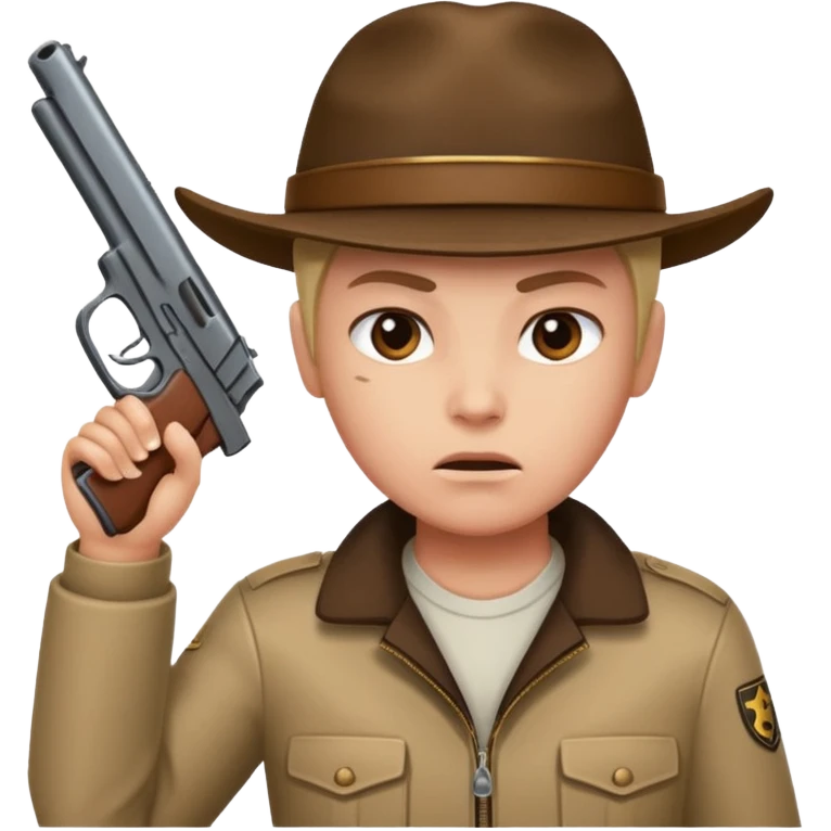 A person with a gun to their head emoji