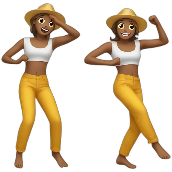 Caca bailando emoji