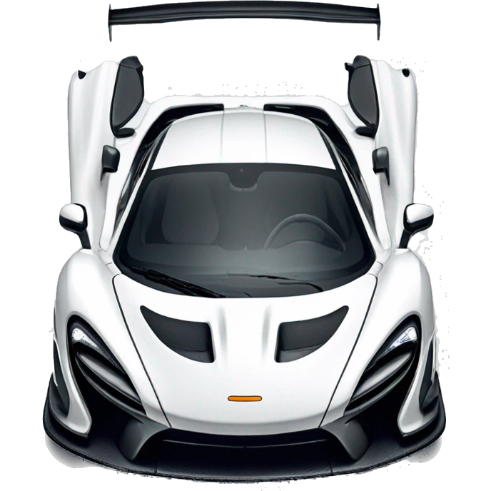 mclaren senna in white  emoji