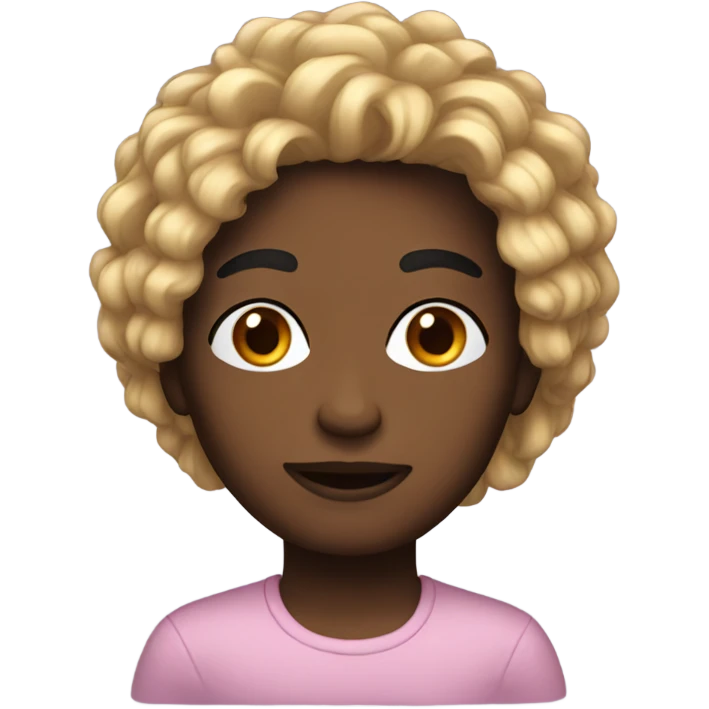 Realistic hair  emoji