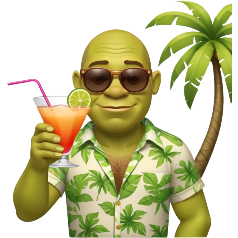 Shrek on vacation  emoji