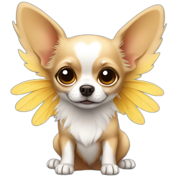 chihuahua with wing emoji