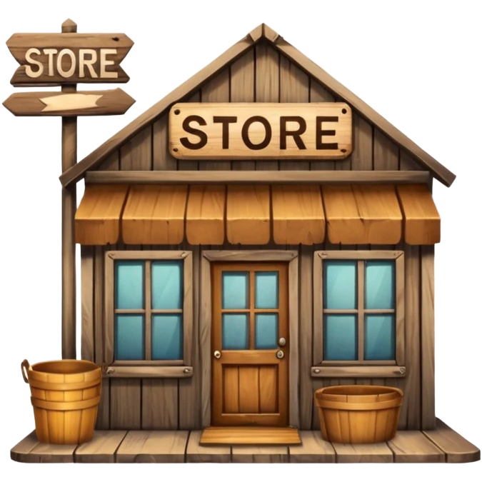 shop with the word store in the sign emoji