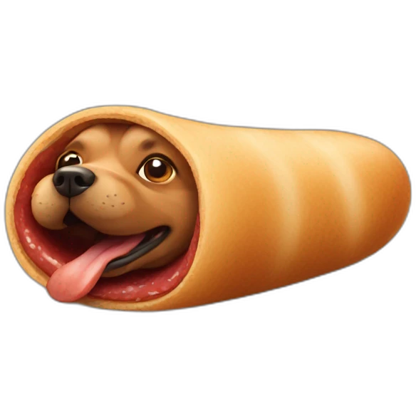 perro salchicha emoji