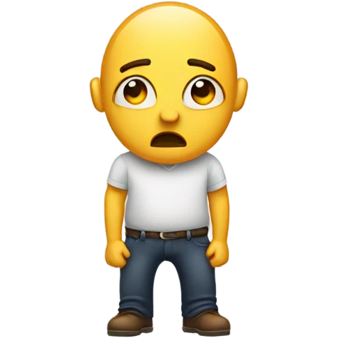 Sad face hamstring emoji