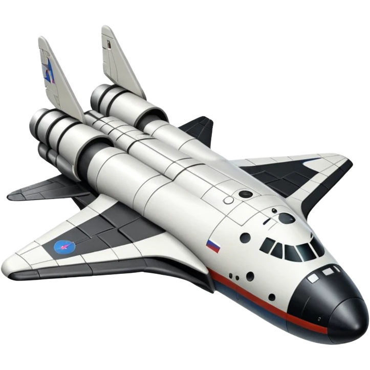 realistic Russian Buran spacecraft emoji