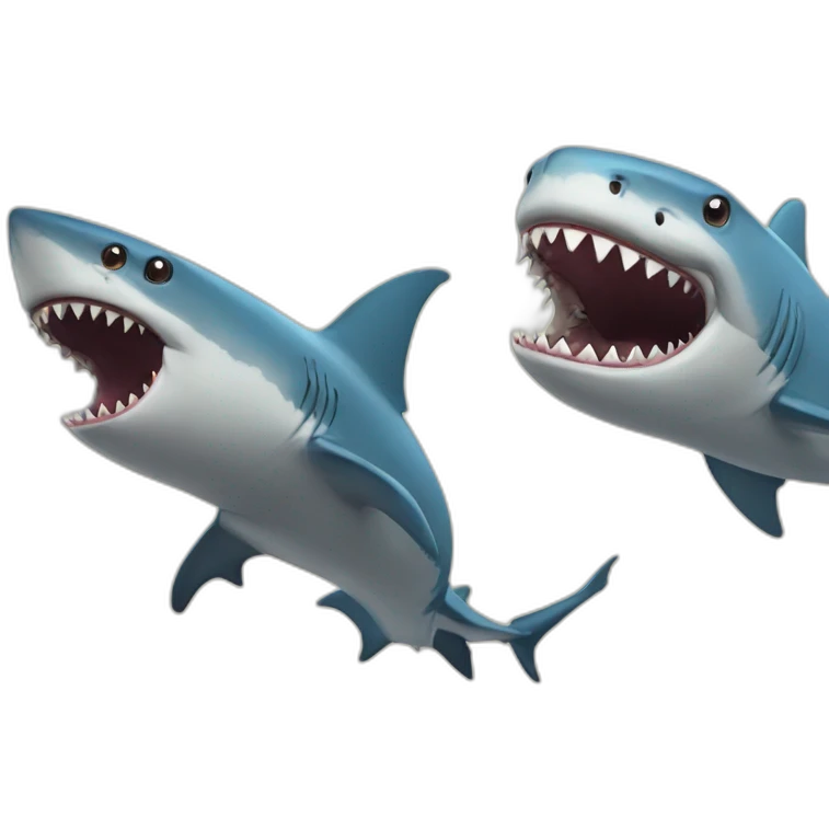 shark and dragon emoji