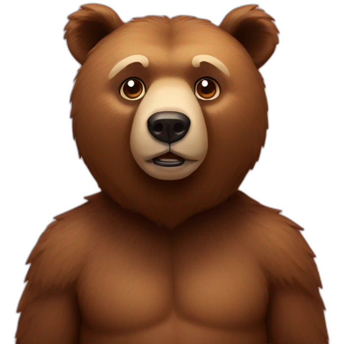 Bear frontino emoji