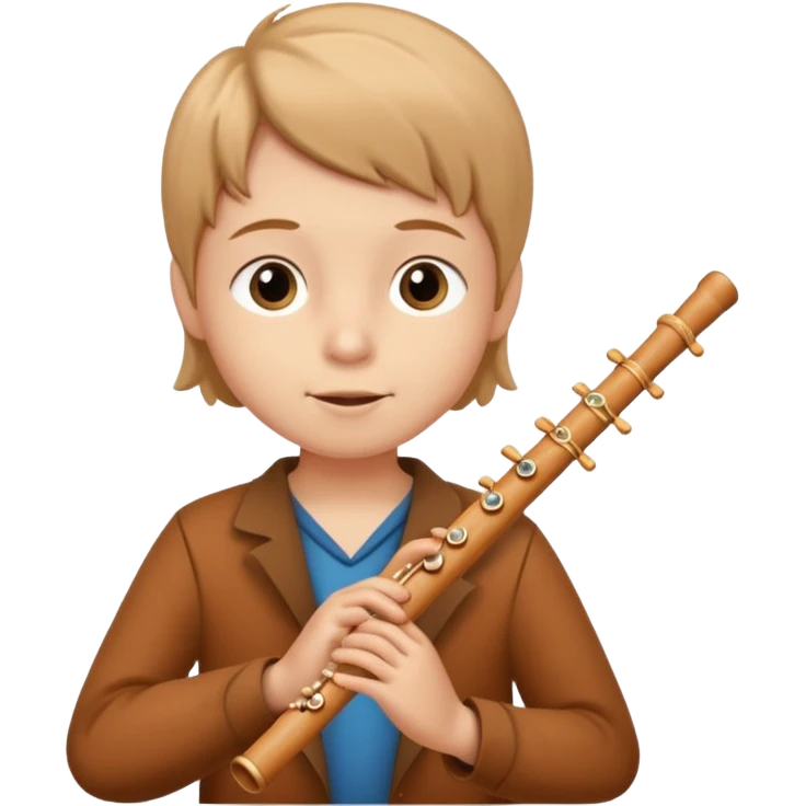 kid plays flute emoji