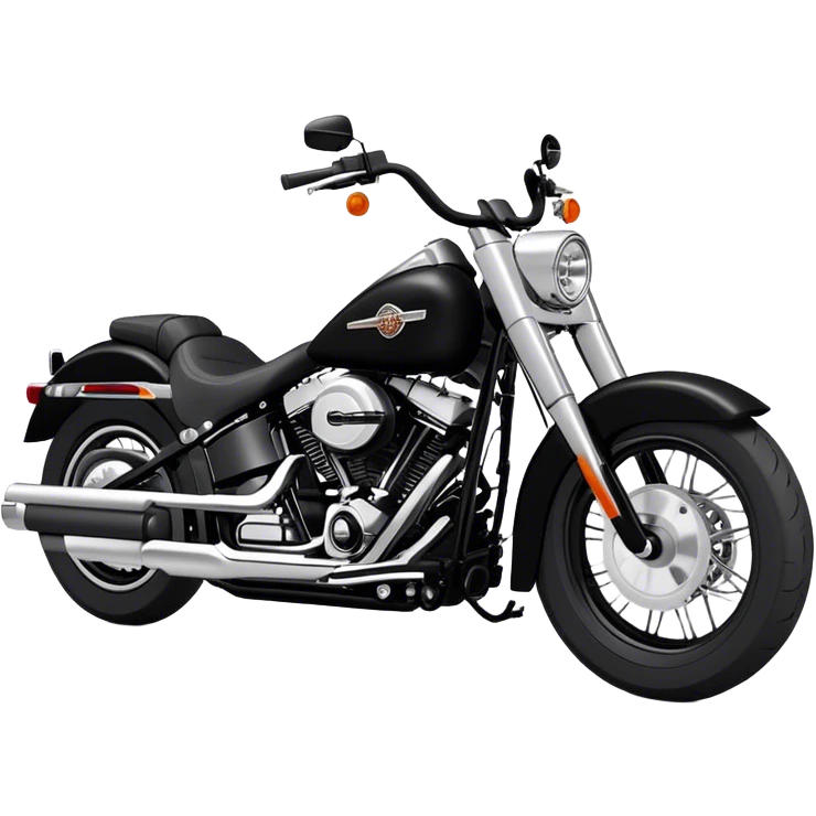 Harley-Davidson Cruiser - Harley-Davidson Softail (Model Year: 2021) (Iconic colour: Black) emoji