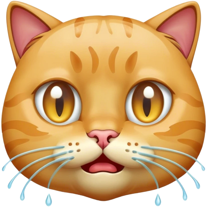 Cat crying  emoji