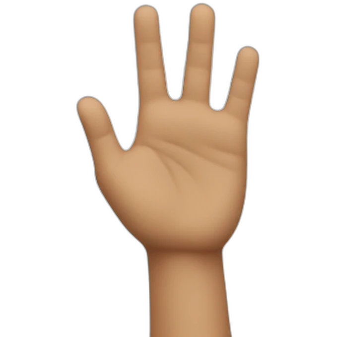 hand wave emoji