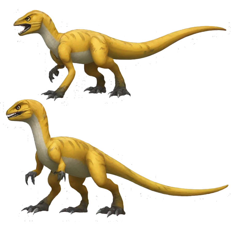 Futuristic Velociraptor-Fakémon-Pokémon emoji