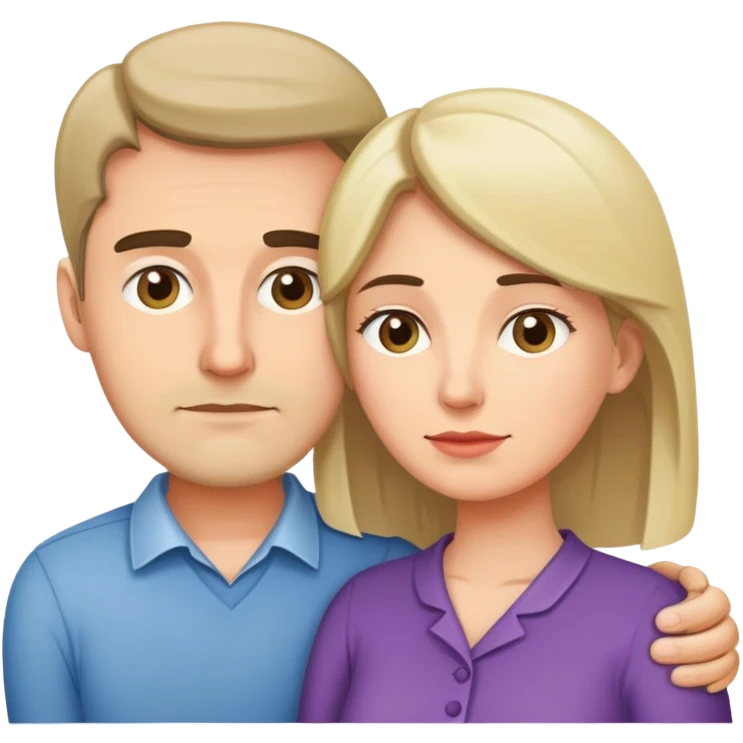 husband and wife permanently stuck together  emoji