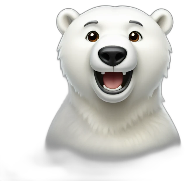polar bear joy emoji