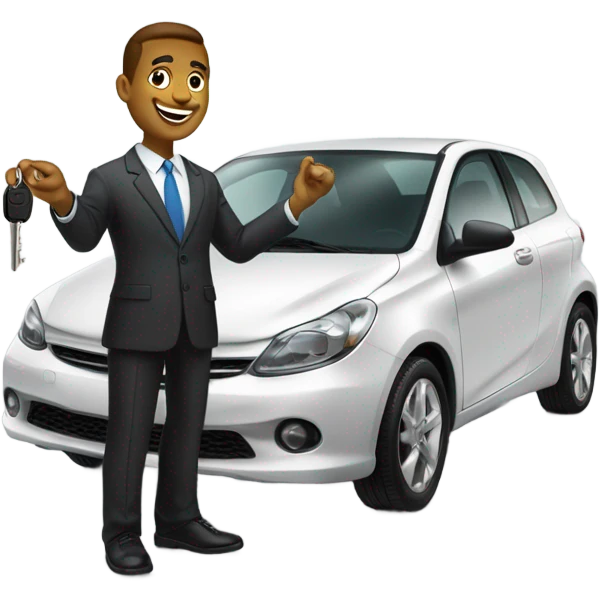 Car salesman  emoji