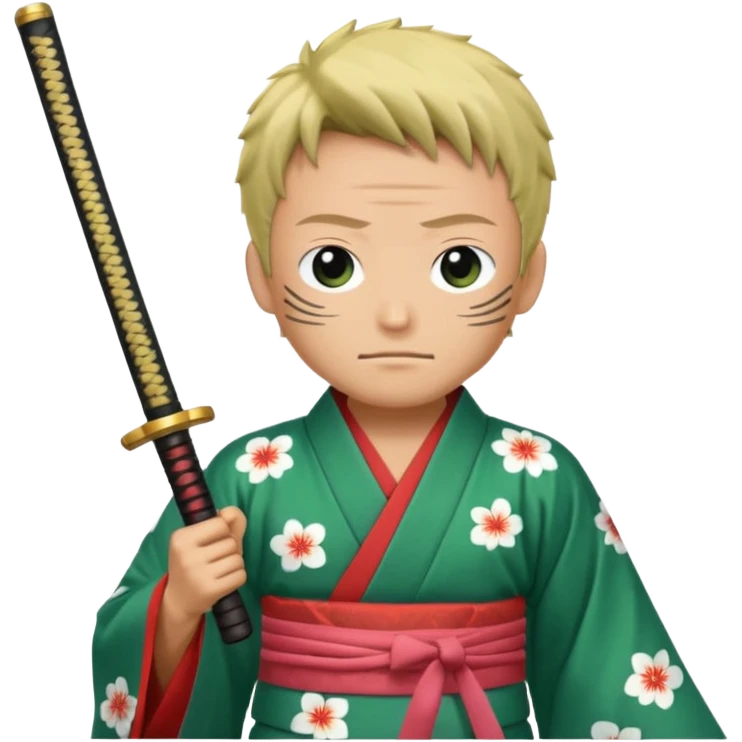 one piece zoro in land of wano emoji