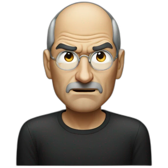 steve jobs angry emoji
