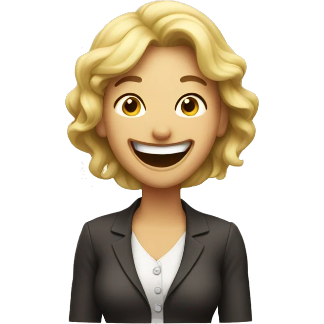 lady laughing hard emoji