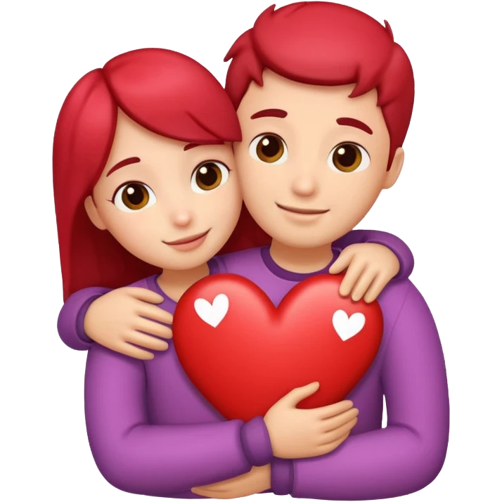 hug with hearts emoji