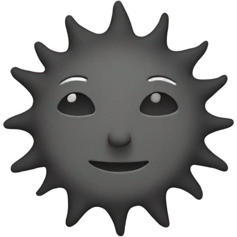 sun without face emoji emoji
