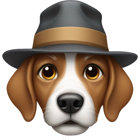 Dog with hat on  emoji