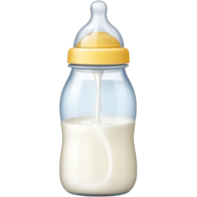 baby bottle tilted  emoji
