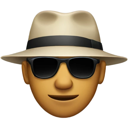 Guy wearing sunglasses and a hat  emoji