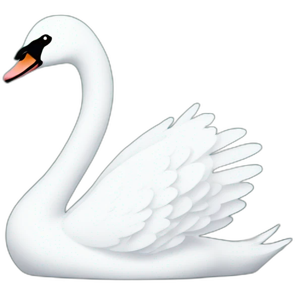 Swan in spring emoji