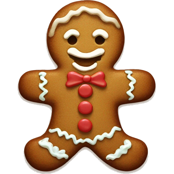 Gingerbread man emoji