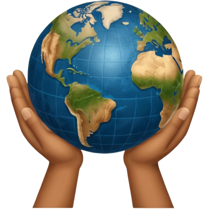 world at fingertips emoji