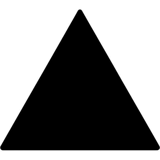 simple black triangle icon emoji
