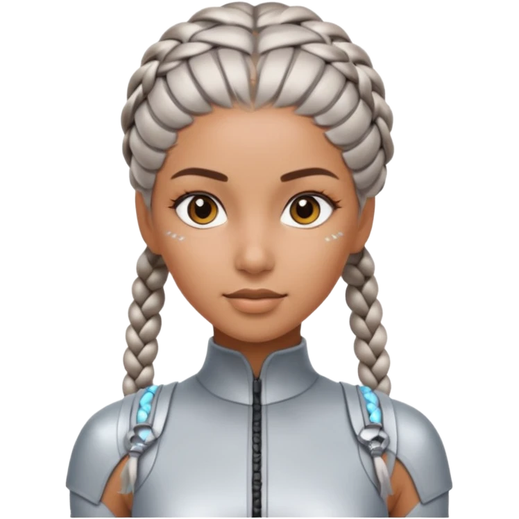 braided future woman emoji