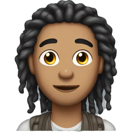 lightskin man with locs emoji