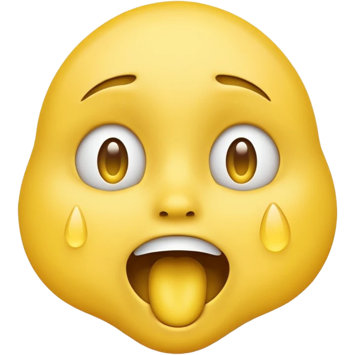 😂😮 mische die zwei emojis (von apple) so das bis auf dem mund alles so ist wie beim ersten und der mund ist wie der zweite, es sollen genau die selben gelben emojis sein keine menschen emoji